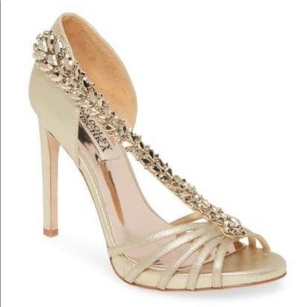 Badgley Mischka Emma II Embellished Heeled Sandal